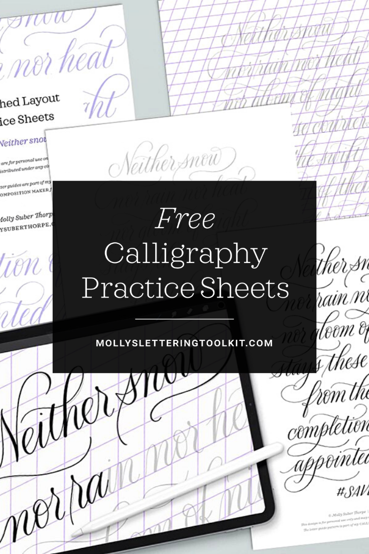  Molly’s Lettering Toolkit is the FREE hand lettering bundle that’s always growing: modern calligraphy practice sheets, Procreate calligraphy brushes, Procreate lettering practice files, digital & printable guide sheets  http://mollysletteringtoolkit.com  Subscribe to my newsletter for lifetime access to my toolkit. Then you’ll get more free products straight to your inbox when I release them!  #calligraphy #moderncalligraphy #learncalligraphy #lettering #handlettering #practicesheets #calligraphypracticesheets #freecalligraphy #monolinelettering #monolinelettering #flourishing #calligraphyflourishing #procreate #ipadlettering #ipadcalligraphy #procreateapp #procreatebrushes #procreatecalligraphy 