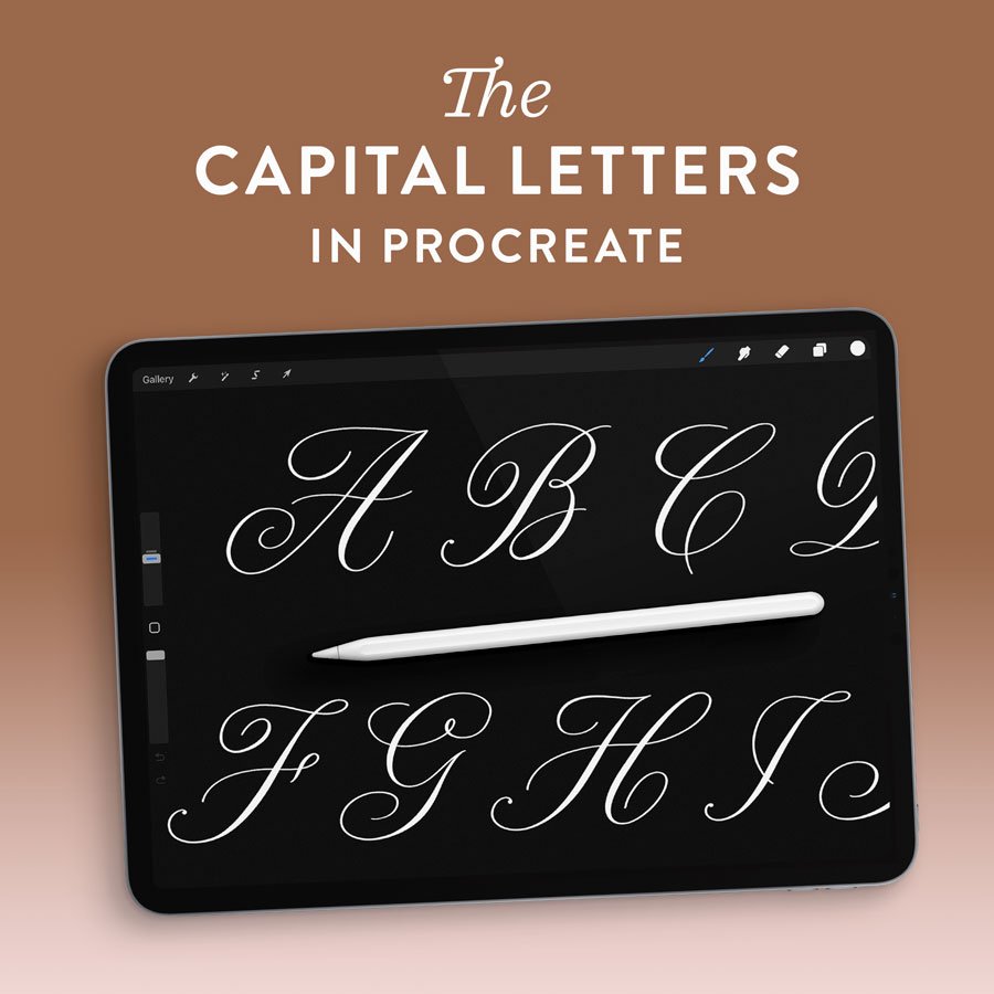 Capital Calligraphy Alphabet Demo
