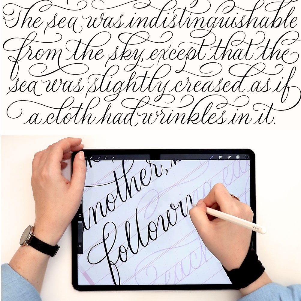 New Course! Modern Calligraphy: Design A Flourished Script Layout in Procreate