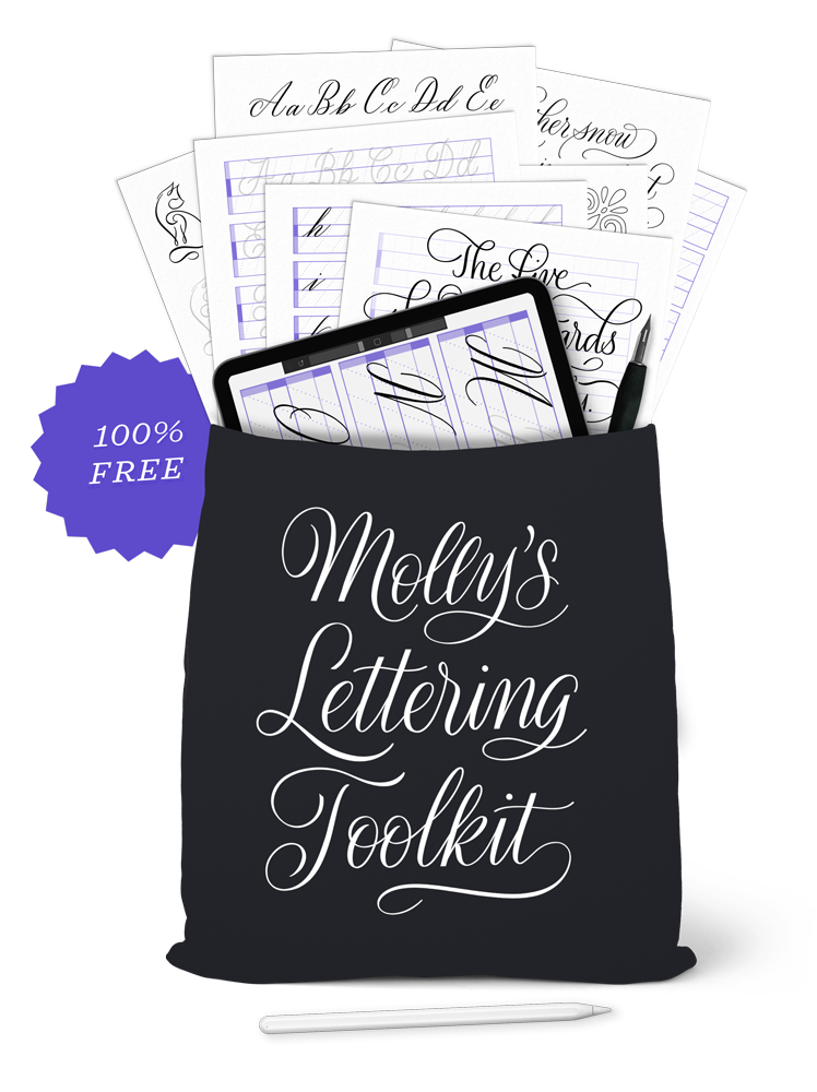   My Lettering Toolkit  has dozens of free Procreate and printable practice sheets 