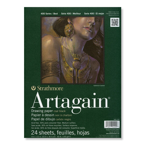   Strathmore Artagain Coal Black  paper is my favorite for light ink practice 