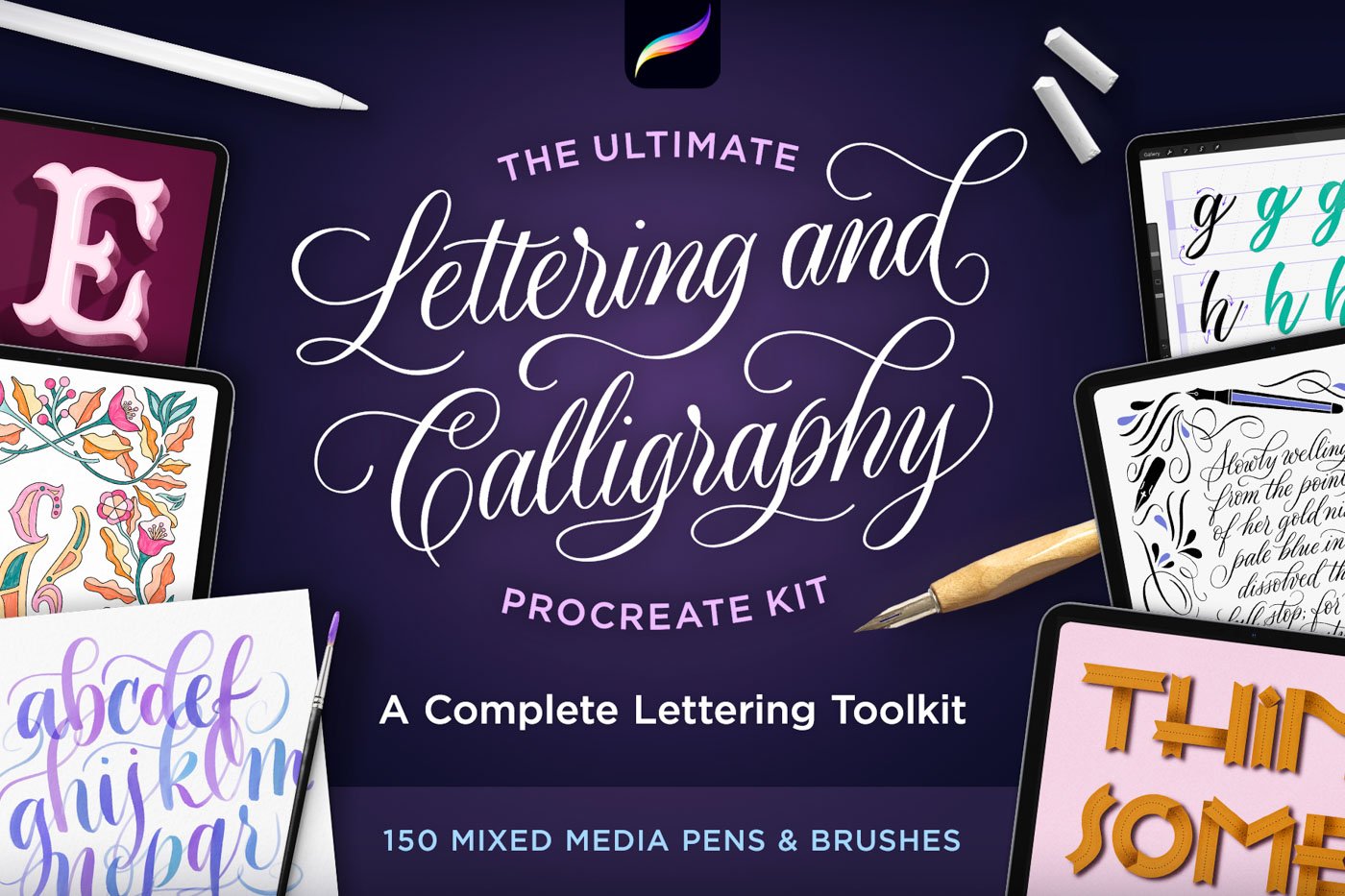 The Ultimate Lettering and Calligraphy Procreate Kit