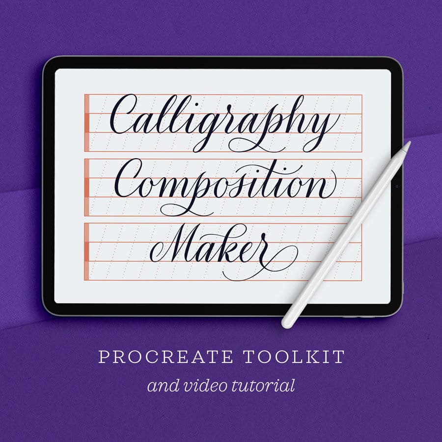 Video Tutorial: Calligraphy Composition Maker for Procreate