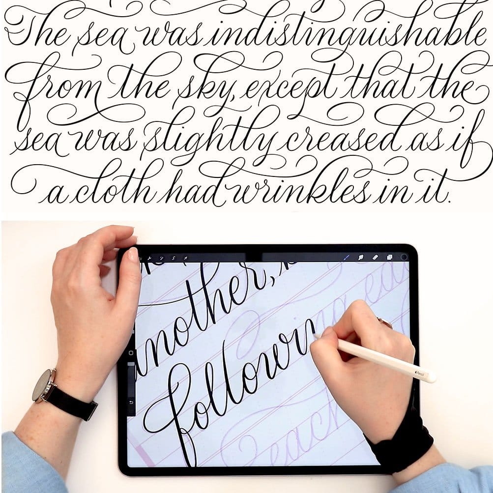 New Course! Modern Calligraphy: Design A Flourished Script Layout in Procreate