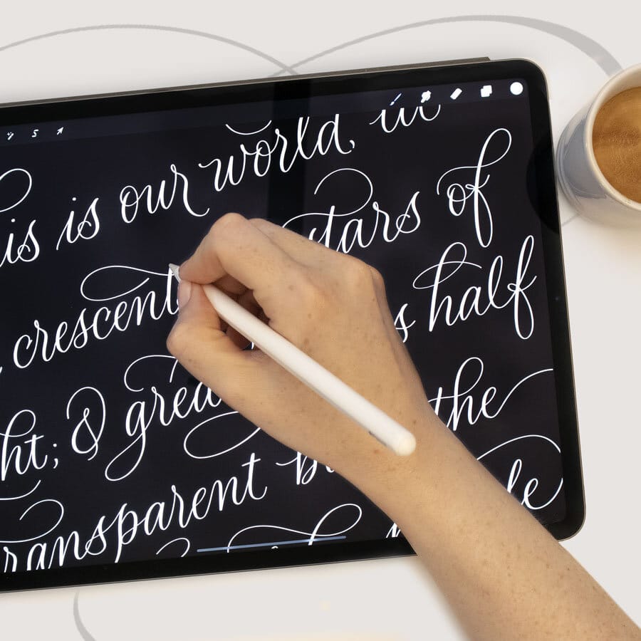 Video: My Technique for Flourishing Calligraphy in Procreate