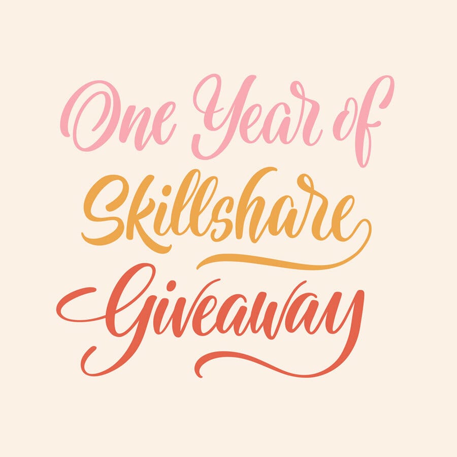 Giveaway! 3 Years of Learning on Skillshare