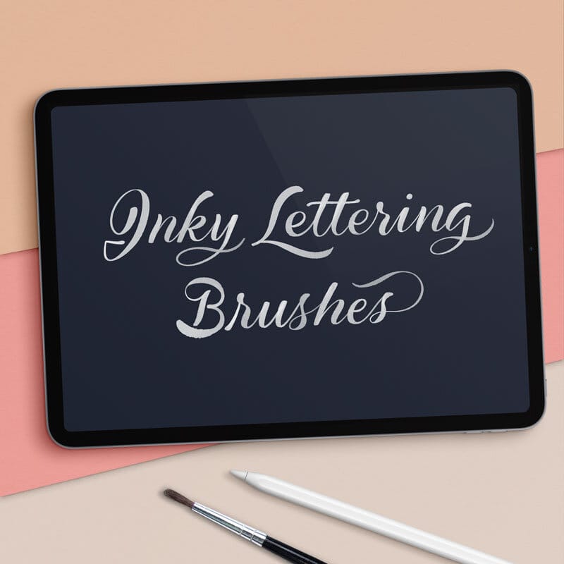 Inky Lettering Procreate Brushes