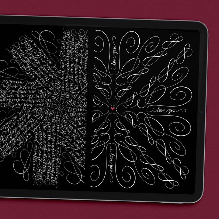 How to Make Calligraphy Symmetry Art in Procreate