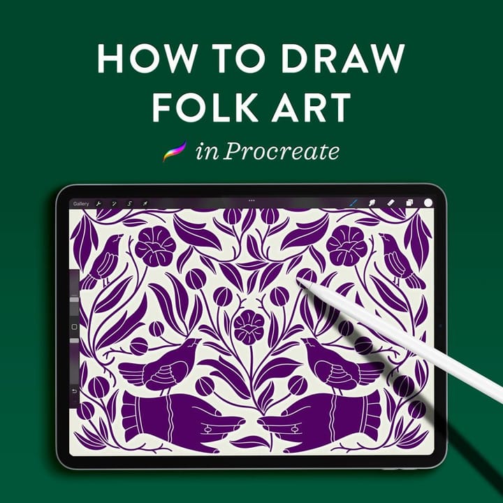 How to Draw Folk Art in Procreate
