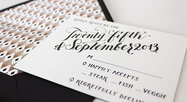 Kelly & Michael's Hollywood Deco Wedding