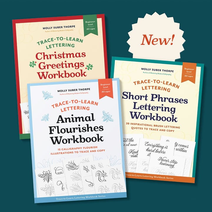 Introducing Trace-to-Learn Lettering Workbooks!