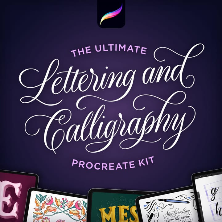 The Ultimate Lettering & Calligraphy Procreate Kit